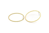 Brass Circle Earring, 6 Raw Brass Circle Stud Earrings (39x1x1mm) A4072 A2776