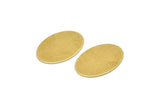 Pirinç Oval Boşluk, 12 Ham Pirinç, Pirinç Boşluklar, Pirinç Oval Boşluklar (21,5x16x0,60 mm) A2210