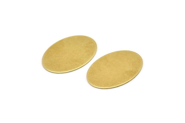 Pirinç Oval Boşluk, 12 Ham Pirinç, Pirinç Boşluklar, Pirinç Oval Boşluklar (21,5x16x0,60 mm) A2210
