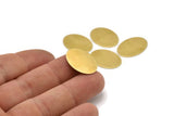 Pirinç Oval Boşluk, 12 Ham Pirinç, Pirinç Boşluklar, Pirinç Oval Boşluklar (21,5x16x0,60 mm) A2210