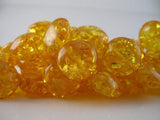 Synthetic Amber Beads, 19 Mm Coin Beads Full Strand G87