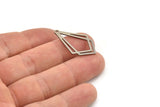 Çelik Elmas Charm, 1 Döngülü 10 Paslanmaz Çelik Üçgen Charm (29x18x0,80 mm) SMP1154