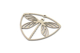 Steel Dragonfly Charm, 4 Stainless Steel Dragonfly Charms With 1 Loop (30x36x0.80mm) SMP1161