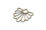 Steel Flower Charm, 10 Stainless Steel Flower Charms, Charm Earrings, Findings (19x19x0.80mm) SMP1141 A5727