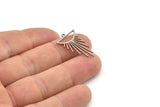 Steel Sun Charm, 12 Stainless Steel Sun Shaped Charms With 1 Loop, Charm Pendants, Findings (26x16x0.80mm) SMP1157 Y116