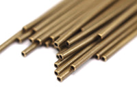 Antique Bronze Copper Tube, 10 Antique Bronze Tone Copper Long Tube (90x2mm) Sb-90  K200