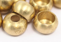 20 Raw Brass Spacer Rondelle Beads (13.5x8.5 Mm)  Brs 9087   D0054