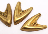 2 Vintage Brass  Pendant (28x19mm)