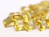12 Yellow Square Faceted Swarovski Beads 8 Mm Y296 Y008