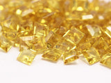 12 Yellow Square Faceted Swarovski Beads 8 Mm Y296 Y008