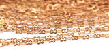 3M  ( 3x4mm 3.x2.2mm ) Raw Red Brass Soldered Krinkle Chain - Ck253 MB 14-3