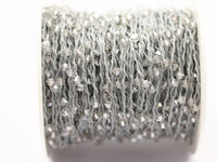 1 Spool - 50 Meters - Swarovski Crystal Yarn, Grey