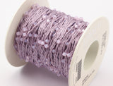 1 Spool - 50 Meters - Swarovski Crystal Yarn, Purple