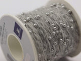 1 Spool - 50 Meters - Swarovski Crystal Cotton Yarn, Mohair Yarn, Natural Grey