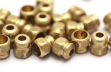 20 Pcs Raw Brass Industrial Findings, Spacer Beads (9x8 Mm) A0821