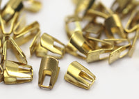 Brass End Caps 30 Raw Brass End Caps For Soldering To Snake Chain Ends (4 Mm) (b0059)
