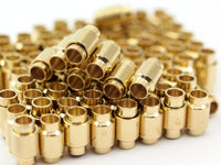 Brass Magnetic Clasp, 5 Raw Brass Magnetic Clasps For 6 Mm Leather Cord (18.40x10mm)  D0267