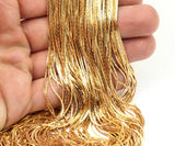 Tiny Chain, Brass Chain, 10 M. Tiny Raw Brass Soldered Chain (0.70mm) - W50-3 Z055