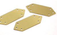 Arrow Bracelet Blank, 6 Raw Brass Stamping Bracelet Blanks with 6 Holes (15x40mm)  Brass 033 A0071