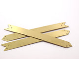 Brass Arrow Bracelet, 5 Raw Brass Arrow Bracelet Blanks with 6 Holes (15x120mm)  brass 043 A0317