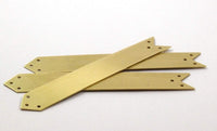 Arrow Bracelet Blank, 5 Raw Brass Arrow Bracelet Blanks With 6 Holes (15x100mm) Brass 041 A0177