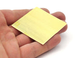 Brass Square Blanks - 2 Raw Brass Sheets, Square Stamping Blanks (50x50x0.80mm)  D0285--C105