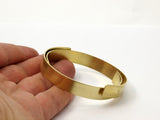Raw Brass Bangle - 2 Raw Brass Cuff Bracelet Blank Bangles (10x145x1mm) Brc004