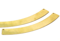 Modest Choker Brass, 3 Raw Brass Choker Necklace Blank With 2 Holes (120x15x0.80mm) Brass 125 ( A0179 )