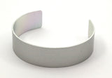 Aluminum Bracelet Blank - 2 Aluminum Cuff Bracelet Blank Bangles (15mm) Al 0085