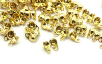 Ball Chain Connector, 100 Raw Brass Ball Chain Connector Clasps (2.3mm) L018
