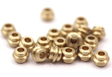 20 Pcs Raw Brass Industrial Tubes, Spacer Beads, Findings (5.5x8 Mm) D0078