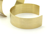Brass Cuff Bracelet - 2 Raw Brass Cuff Bracelet Bangles (148x20x0.80mm)  Brc022