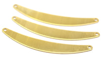 Brass Choker Pendant - 5 Raw Brass Choker Pendants With 2 Holes (66x9mm) Brs 169-56 (b0006)