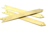Brass Arrow Bracelet, 5 Arrow Raw Brass Bracelet Blanks With 6 Holes (15x109mm) Brass 043-20 A0247