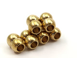 Brass Magnetic Clasp, 105 Raw Brass Magnetic Clasp For 6mm Leather Cord (17x12mm) D0348
