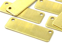 Personalized Brass Bar, 10 Raw Brass Stamping Blanks (10x40x0.80mm) B0194