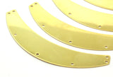 Brass Choker - 2 Raw Brass Chokers With 7 Holes (87x16mm) Brs 1690-13 B0003