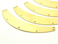 Brass Choker - 2 Raw Brass Chokers With 7 Holes (87x16mm) Brs 1690-13 B0003
