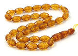 Baltic Amber 12x8.5mm Laser Faceted Beads