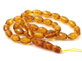 Baltic Amber 12x8.5mm Laser Faceted Beads