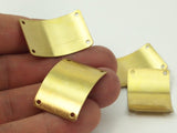 Brass Bracelet Blank, 10 Raw Brass Bracelet Blanks with 4 holes (28x20x0.60mm)  Brass 3020-4 b0051
