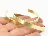 Brass Bangles Blanks - 20 Raw Brass Cuff Bracelet Bangle Blanks Without Holes (6x145x1mm)  Brc002