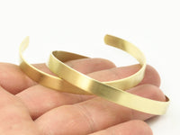 Raw Brass Bangle - 2 Raw Brass Cuff Bracelet Blank Bangle Without Holes (6x145x1mm)  Brc002