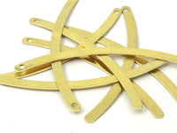 Long Choker Pendant, 5 Raw Brass Choker Pendants  (80x4.70x0.80mm)  Brs 80-0 b0008