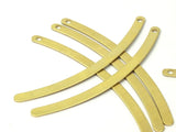 Long Choker Pendant, 5 Raw Brass Choker Pendants  (80x4.70x0.80mm)  Brs 80-0 b0008