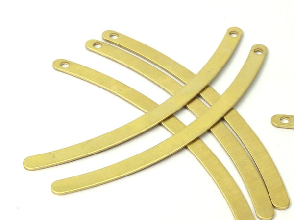 Long Choker Pendant, 5 Raw Brass Choker Pendants  (80x4.70x0.80mm)  Brs 80-0 b0008