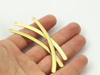 Long Choker Pendant, 5 Raw Brass Choker Pendants  (80x4.70x0.80mm)  Brs 80-0 b0008