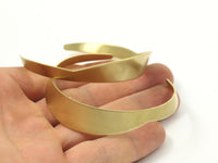 Brass Bracelet Blank -4 Raw Brass Cuff Bracelet Bangles Without Holes (4-13x146x0.80mm) Brc031