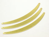 Brass Choker Findings - 12 Raw Brass Choker Findings With 2 Holes (80x7x0.60mm) B0039