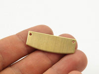 Brass Stamping Pendants, 10 Raw Brass Stamping Blanks (35x13x0.80mm) D0259--y017